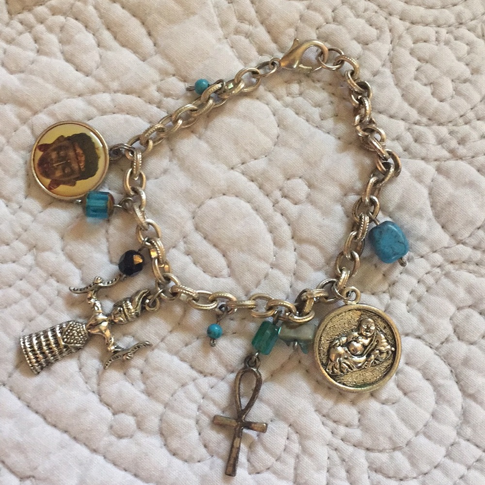 Handmade boho charm bracelet